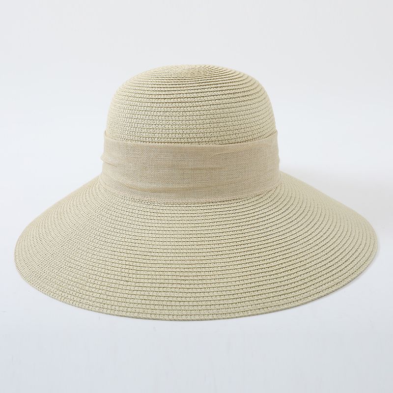 Zomerse vlinderstrohoed voor dames, strandvakantiehoed, eendenbekhoed voor buiten met zonbescherming_voghion.com