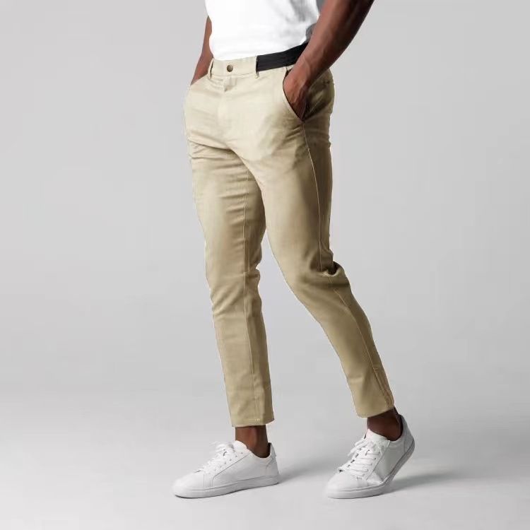 Hierscht Nei Männer Casual Hosen Waasserdicht Hosen Japanesch Business Villsäiteg Elastizitéit Taille Héichqualitéit Laang Hosen Fir Männer_voghion.com