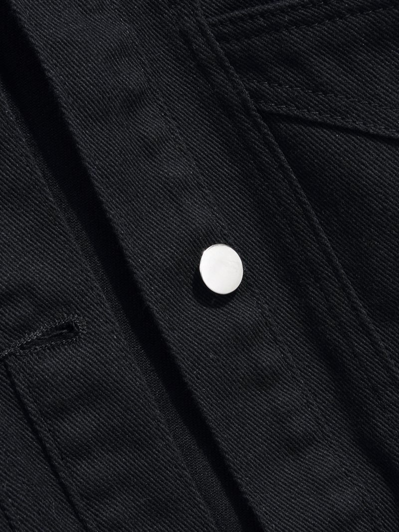 Men's Clothing Retro Black Denim Vest Men Spring And Autumn New Loose Slimming Outer Wear All Match Tops Jacket_voghion.com