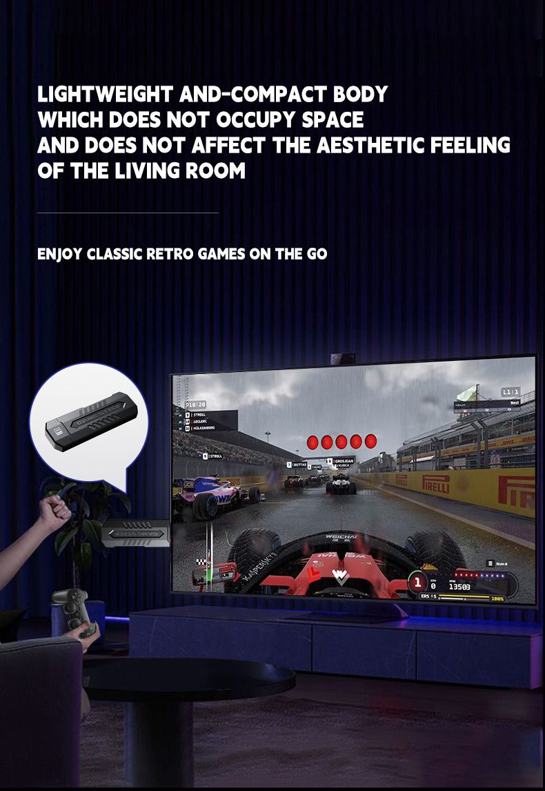 Game Stick - kaasaskantav retro mängukonsool HDMI-väljundi ja mitme süsteemi emulaatori toega_voghion.com