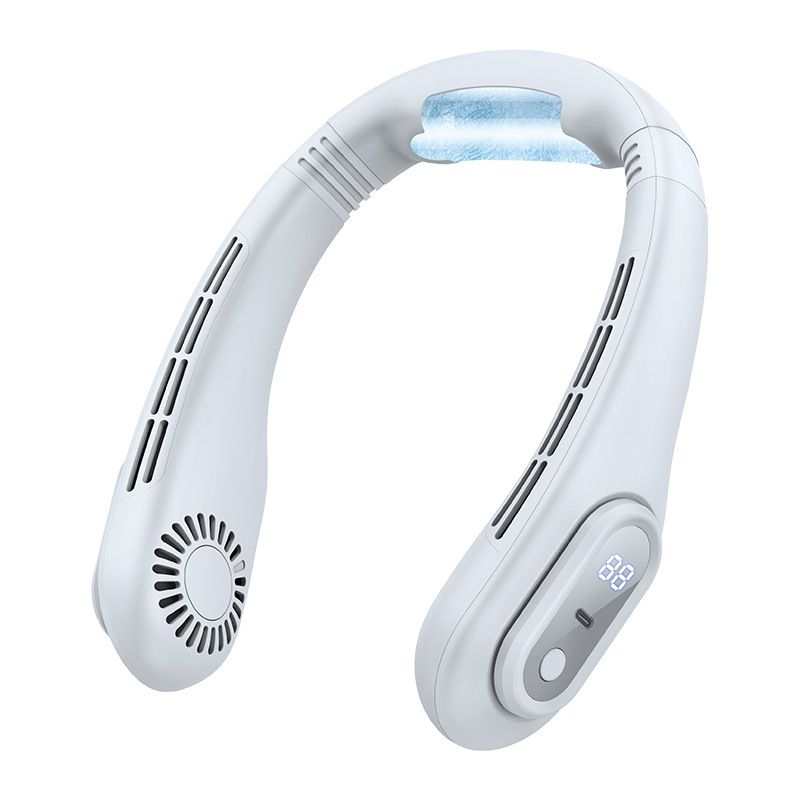2025 New Hurricane Bladeless Neck Fan Lazy Silent Outdoor Portable Air Conditioner Mini Cooling Fan_voghion.com
