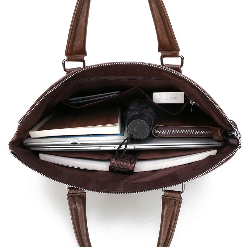 New Business Casual Handbag Horizontal Shoulder Crossbody Bag Men's Computer Briefcase_voghion.com