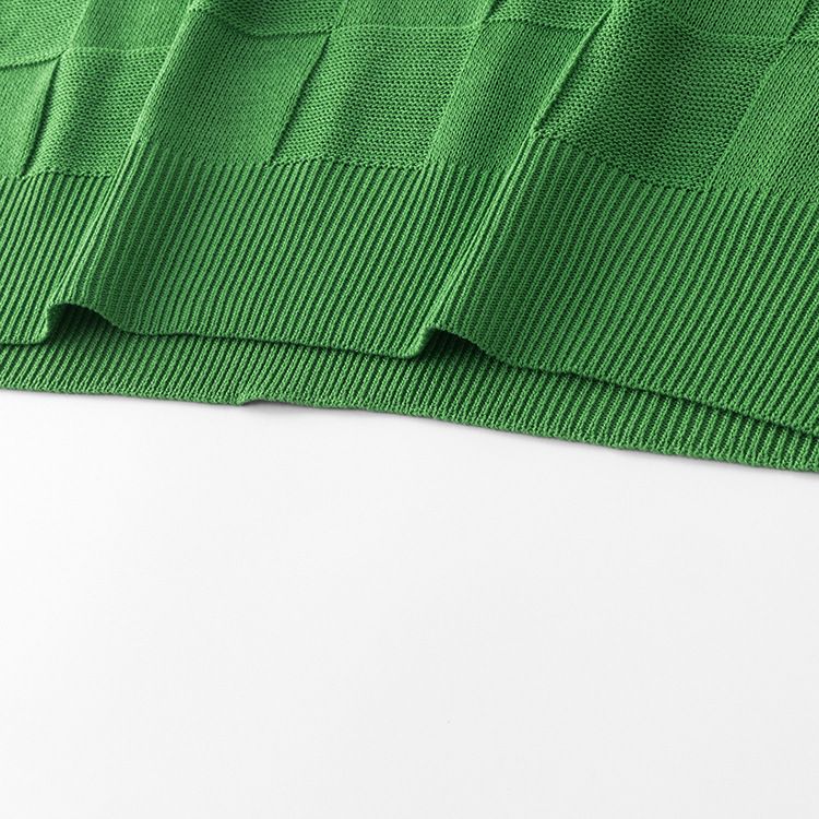 Maglione lavorato a maglia da uomo e da donna dalla vestibilità comoda (100% viscosa, scollo rotondo, manica lunga, orlo a coste, motivo a quadri classico, casual e comodo)_voghion.com