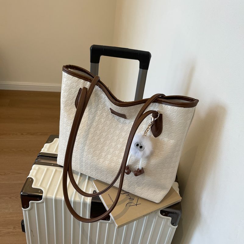 Borsa tote da donna di grande capacità, modello 2024, casual, da ufficio, di alta qualità, per studenti universitari e pendolari._voghion.com