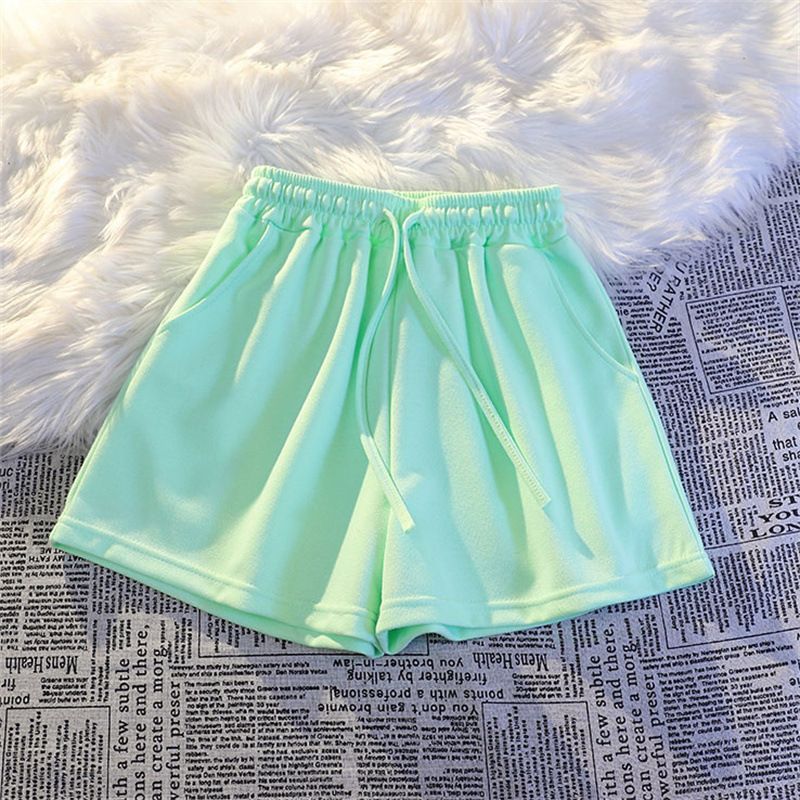 Women's Clothing Sports Shorts Ladies Loose Home Pajamas Wear Thin_voghion.com