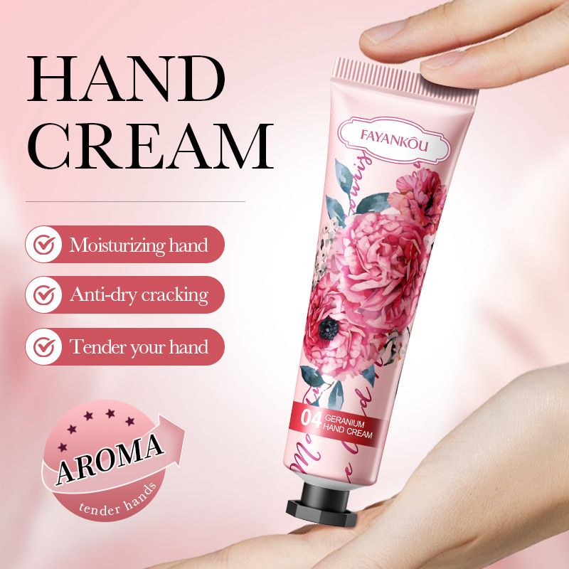 FAYANKOU Geranium Moisturizing Anti Cracking Hand Cream For Autumn And Winter_voghion.com
