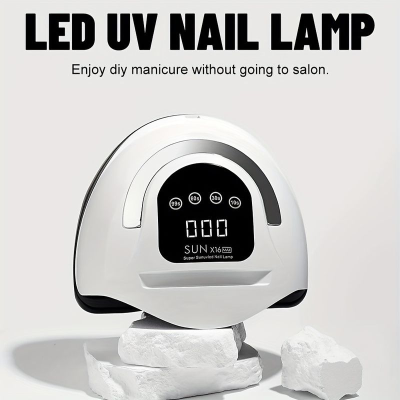 Lampada UV ad alta potenza da 320 W con 72 perle, per un'asciugatura rapida della colla per smalto, rilevamento intelligente del tempo_voghion.com