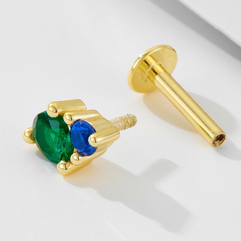 Gioielli da donna in argento sterling 925 con diamanti geometrici, opale, testa piatta, orecchini piercing per il corpo, gioielli di moda_voghion.com