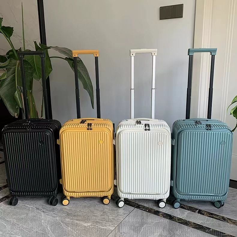 Valigia con apertura frontale da 20 pollici per donna, espandibile, da viaggio ..._voghion.com