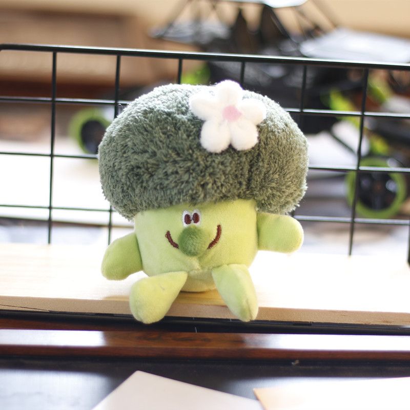 Keychain Broccoli Plush Adorable Cute And Soft Vegetable Toy Bag Charm_voghion.com