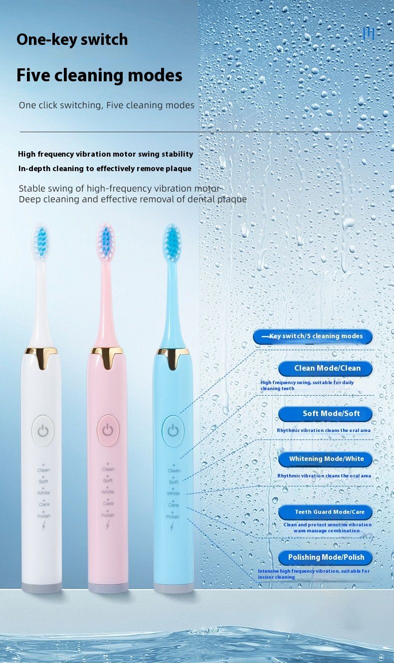 Spazzolino sonico RYYD Kids - Ricaricabile | DuPont Soft | Design a cartoni animati_voghion.com