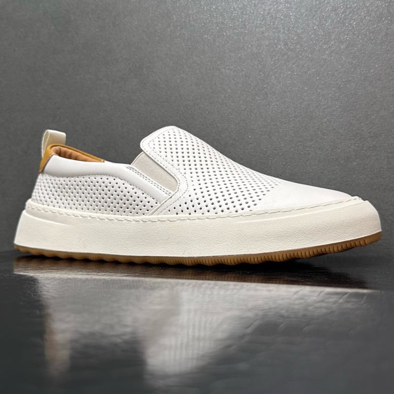 Unbeatable Quality Men's 2024 Summer New Breathable Mesh One Foot Lazy Casual Board Versatile White Shoes_voghion.com