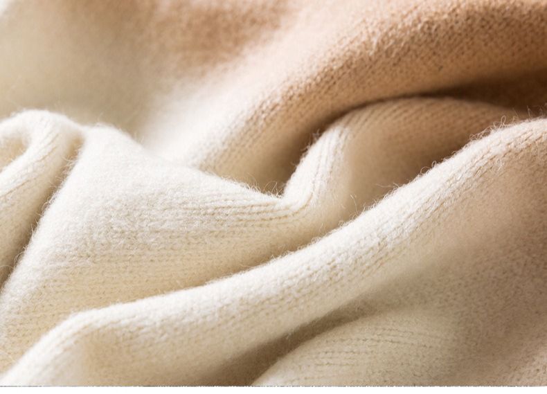 Gradient Sweater For Men 2025 Winter Thickened Knitwear Men's Base Layer Teenagers' Premium Warm Wool Sweater_voghion.com