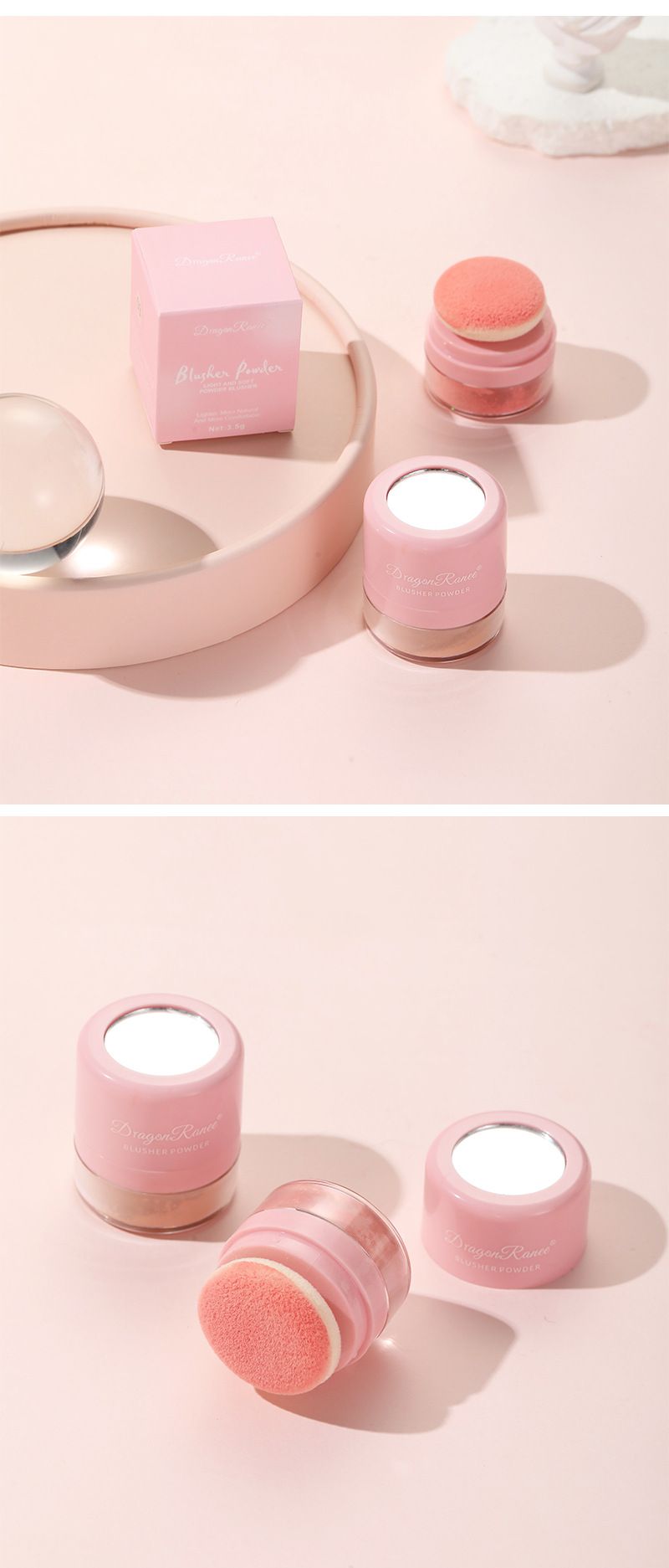Lazy Girl's Cushion Blush - Fard opaco delicato sulla pelle con applicatore a fungo, finitura nude per illuminare la pelle_voghion.com