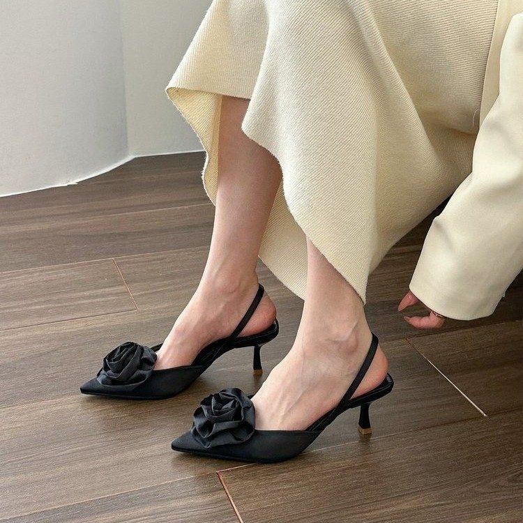 Sandali con tacco alto profumati in stile francese per le donne nella primavera del 2025, nuovi sandali alla moda con tacco a gatto con punta_voghion.com