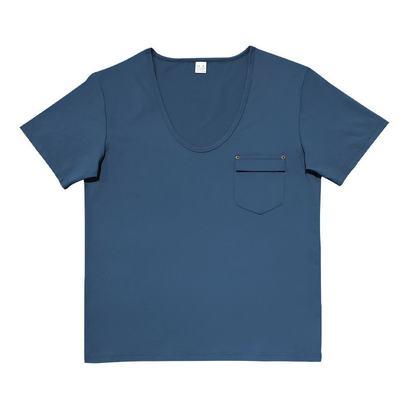 Herren-T-Shirt mit V-Ausschnitt und Tasche – Leichtes Polyester-Mischgewebe mit knitterfreier Oberfläche (S-XXXL) – Lässiges T-Shirt mit schmaler Passform für Komfort im Alltag_voghion.com