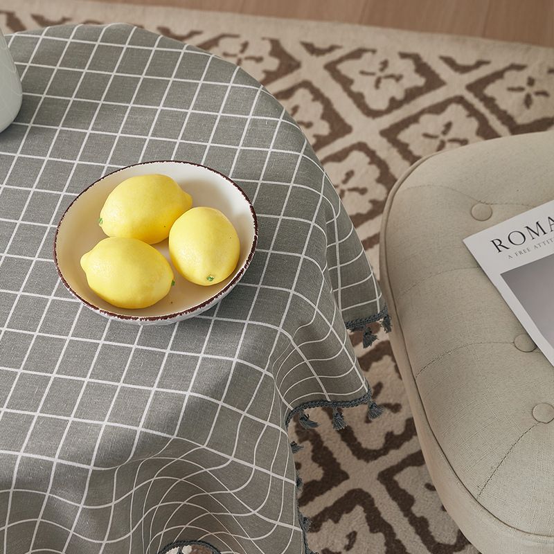 Poly-Cotton Blend Tablecloth – Durable & Stylish Rectangle Cover For Dining & Coffee Tables | Heat-Resistant & Non-Slip_voghion.com