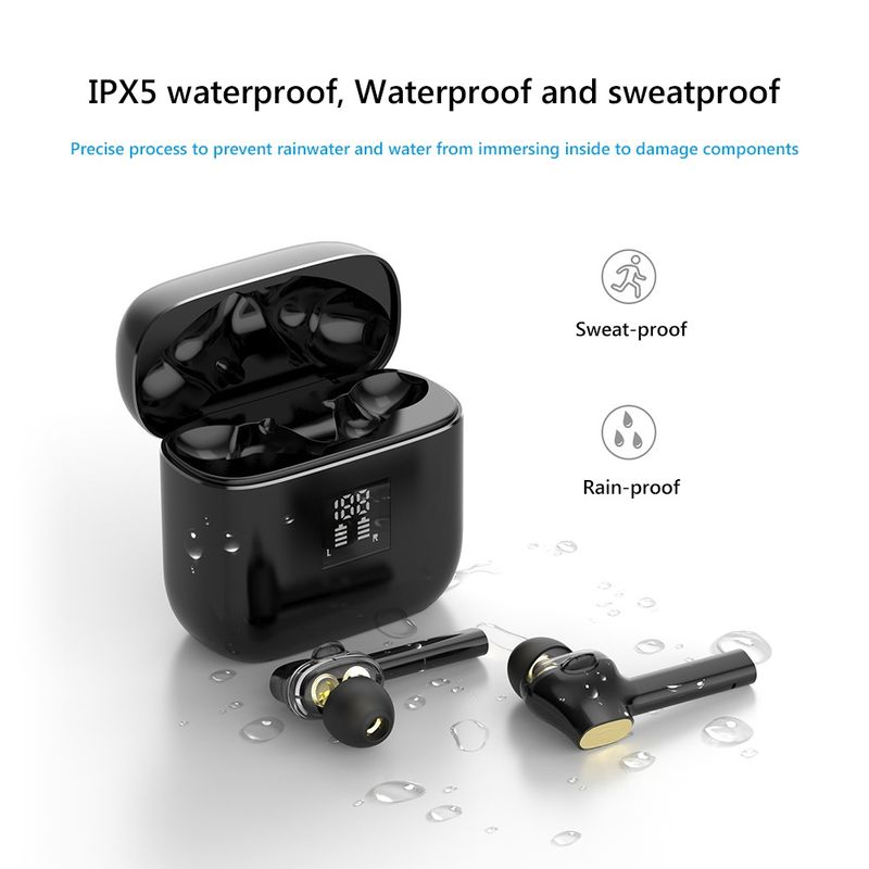 T07 True Wireless Stereo Bluetooth-kompatibla 5.0 In-Ear Noise Reduction Earphones Sports Earbuds_voghion.com