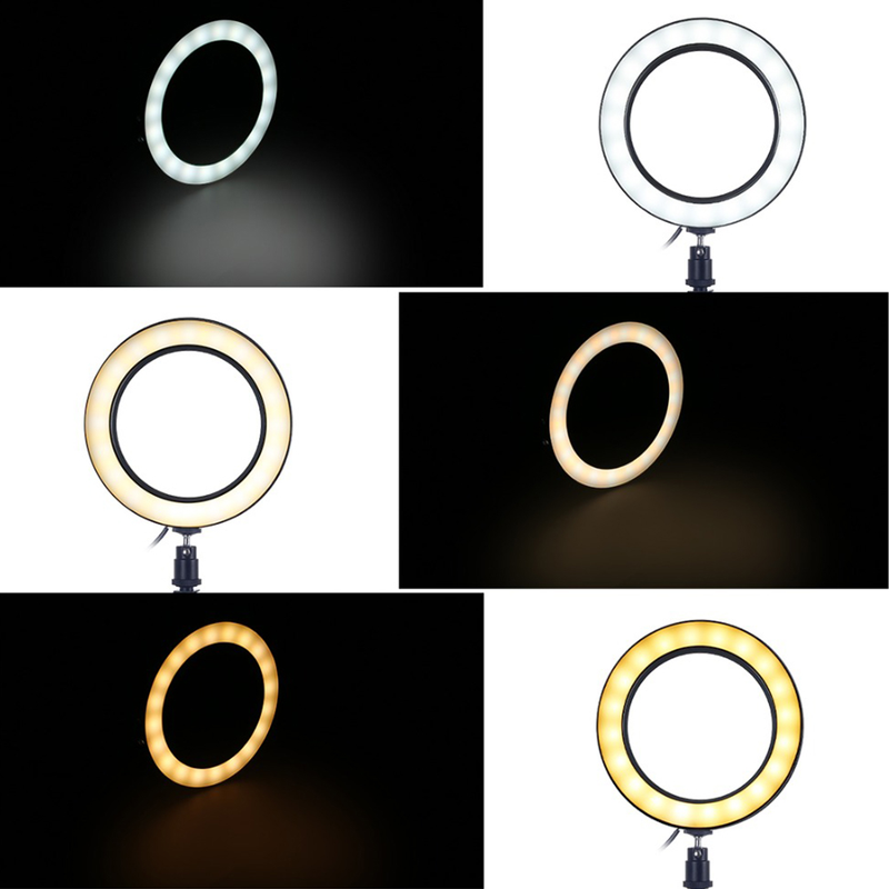 PULUZ 4.6" 6.2" 10" LED Ring Light Photographic Selfie Ring Lighting For Smartphone Youtube Makeup Video Studio Ring Light_voghion.com
