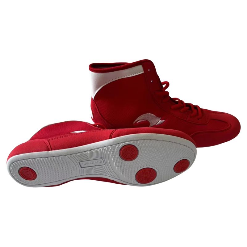 Scarpe da lotta Scarpe da allenamento per la competizione Scarpe da lotta libera cinese Scarpe da combattimento gratuite WRESTLING_voghion.com