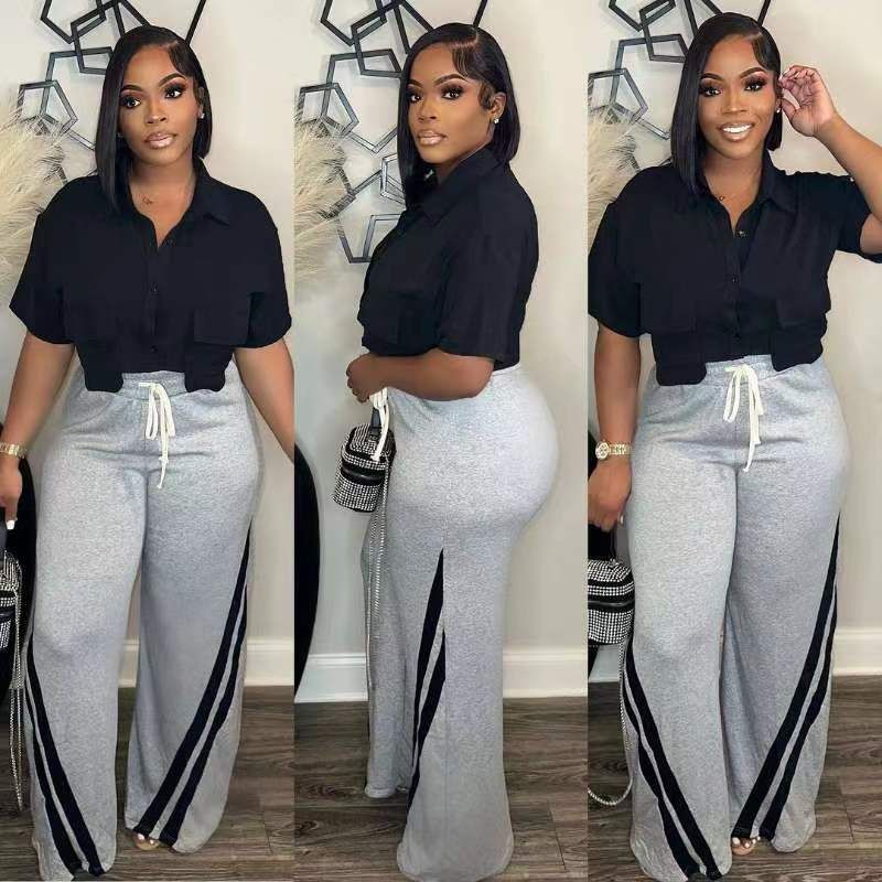 D8678 Spring/Summer New Women's Short Sleeve Unique Solid Color Half Shirt_voghion.com