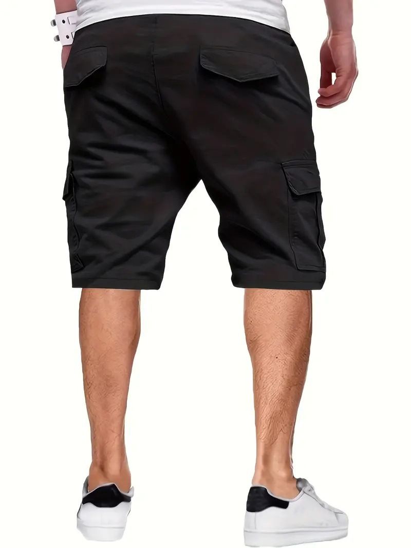 Top Cross Border Europäische Größe Arbeitsshorts Herren Sommer Dünne Modemarke Lose Sporthose Lässige Fünf-Punkt-Pferdehose_voghion.com