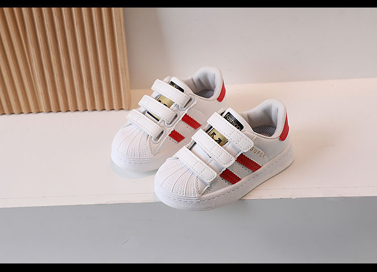 Kinder Shell Kopfteil 2024 Frühjahr Neue Atmungsaktive Mädchen Kleine Weiße Jungen und Babys Anti-slip Casual Schuhe_voghion.com