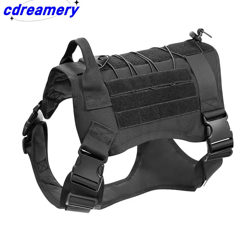 1 bucăți vestă de câine mare respirabilă ușor de manevrat tactică guler de câine mediu puternic nailon elastic lesă pentru animale de companie_voghion.com