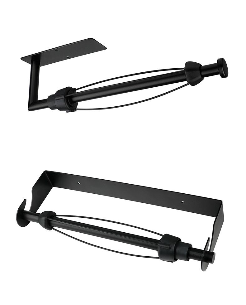 Papierhandtuchhalter unter dem Schrank mit Dämpfungseffekt, Einhandbedienbarer Papierhandtuchhalter zur Wandmontage, Selbstklebend oder Gebohrt_voghion.com