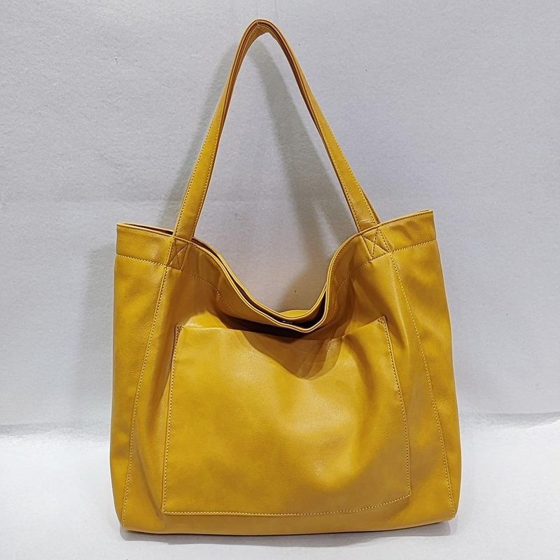 Mit Damen Tasche weiches Hand Schulter Retro Öl Wachs Leder große Kapazität 2023 neue Einkaufstasche Frauen_voghion.com