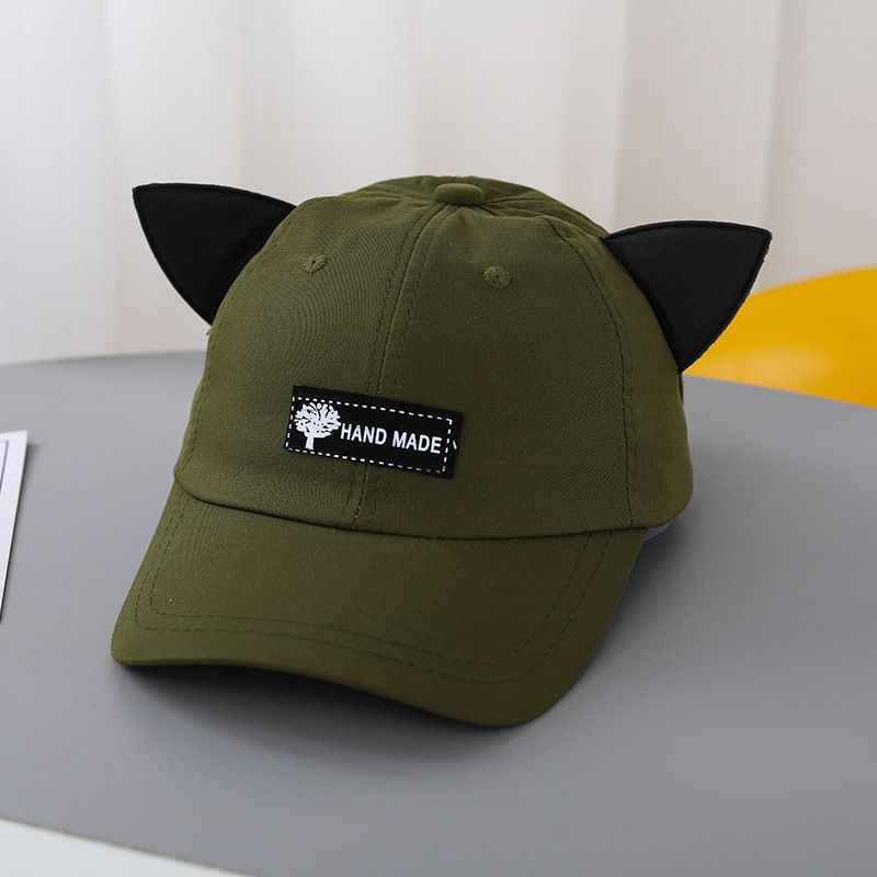 Orecchie di gatto carine (pane a forma di orecchio di gatto al vapore) occhiali da pilota berretto uomo e donna strada hip-hop moda divertente due indossare_voghion.com