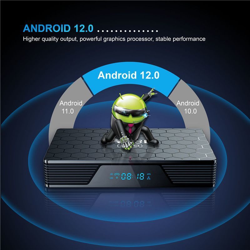 Smart X98H PRO TV Box – Android 12, Allwinner H618, WiFi6, BT5.0, 4K UHD Streaming Device_voghion.com