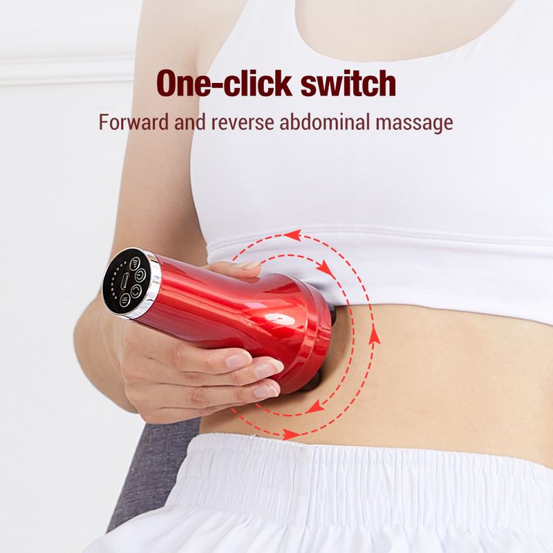 Calentamiento completamente automático para masajear la cintura del vientre, masajeador abdominal de mano y luz roja ajustable_voghion.com
