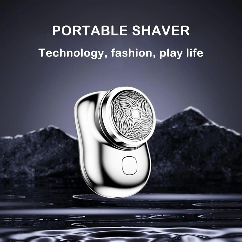 Scheermes voor mannen Mini-scheerapparaat Elektrisch scheerapparaat Zakformaat Draagbaar Outdoor Smart Battery Tool_voghion.com