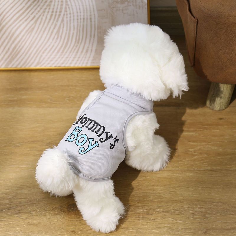 Dog Summer Printed Cat Clothes Pet Vest Thin Corgi Teddy Pomeranian_voghion.com