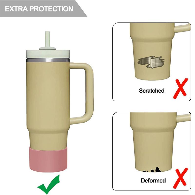 7.5 9cm silikon bardak kapağı paslanmaz çelik Stanley bardak alanı tencere bardak kapağı 32oz-40oz evrensel taban_voghion.com
