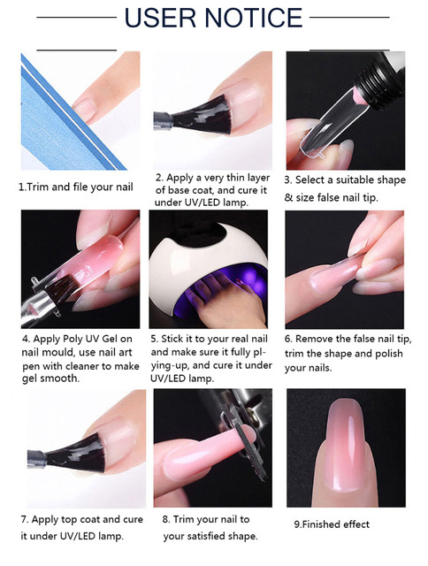 Kynsisetti kynsilampulla Kynsienkuivaaja Kynsiporakone Manikyyrisarja Poly Nail Gel Kit Kiillotusainesarja Imutettavat Kynsitaidetyökalusetit_voghion.com