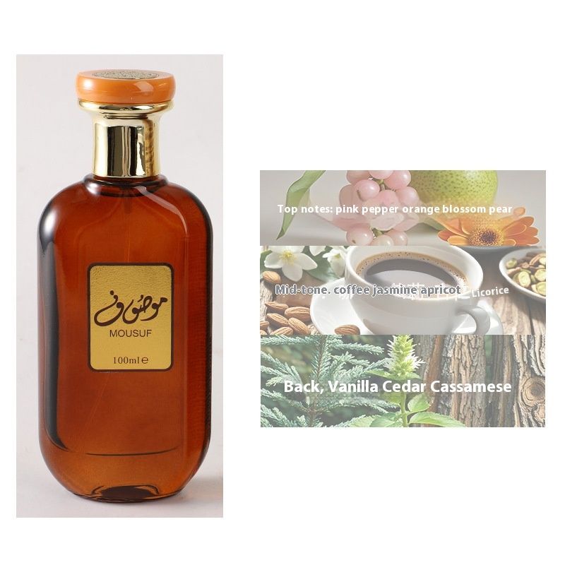 Foreign Trade Arab MOUSUF Herren- und Damenparfüm 100 ml, anhaltender Duft, Dubai Neutral Leinenbeutel, Parfüm_voghion.com