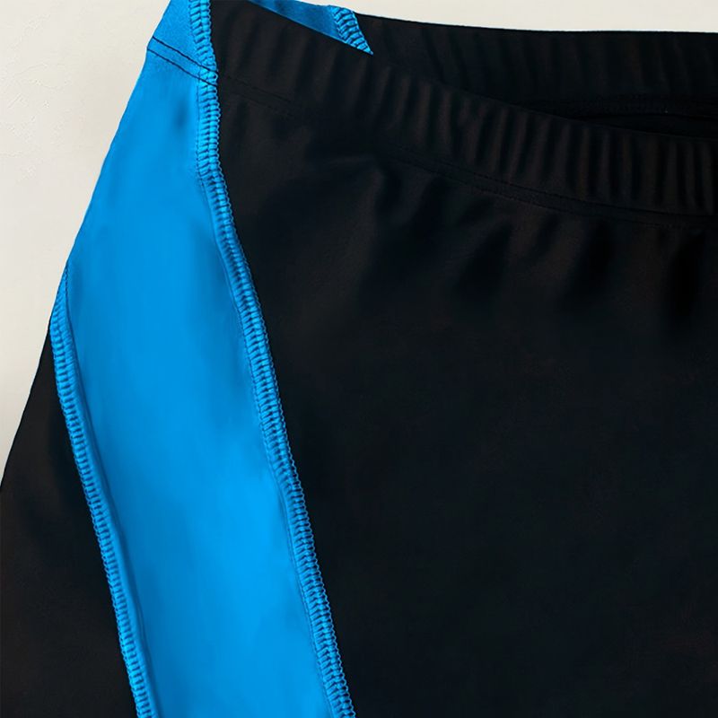 Men's Color Matching Swimming Beach Pants Tight Fit Anti Exposure Spot_voghion.com