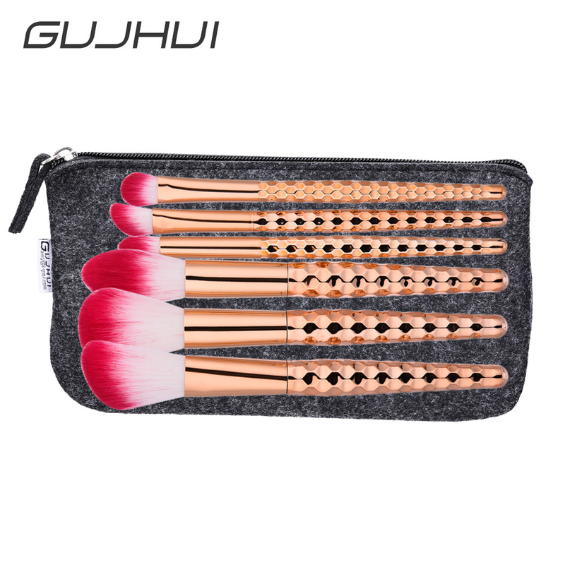 6-teiliges Make-up-Pinsel-Set, Make-up-Tools, Make-up, Beauty-Zubehör, Honeycomb GUJHUI Yuncai_voghion.com