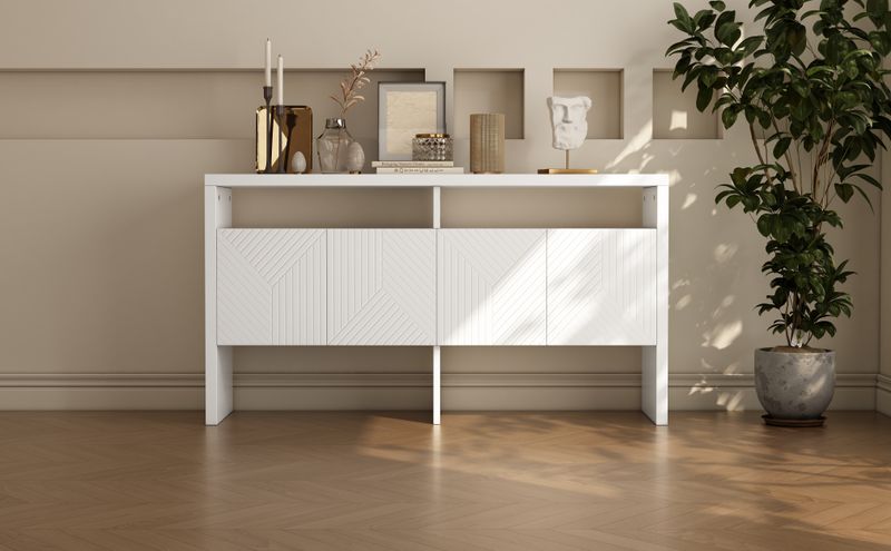 Credenza Weiß 140x75cm con 4 cassetti e 2 cassetti_voghion.com