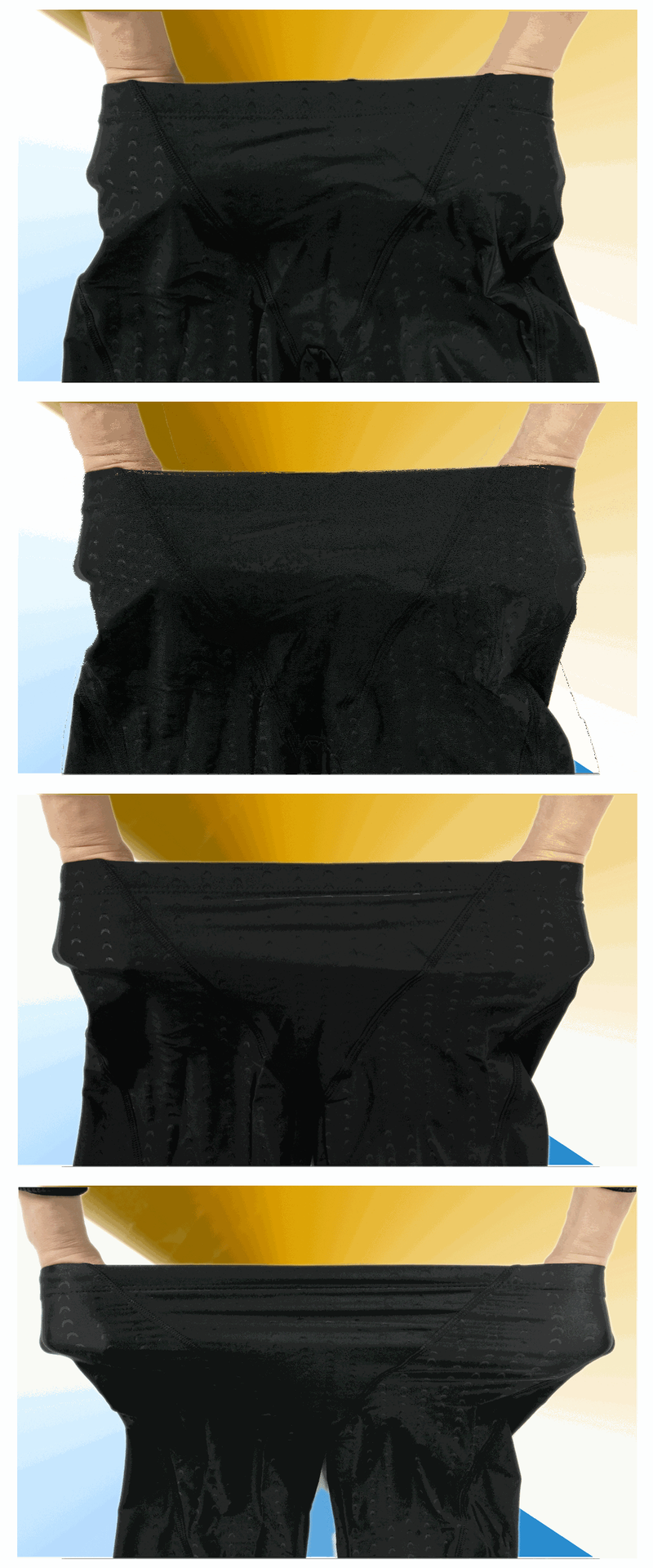 Imitatie haaienhuid stof vijfkwart zwembroek, waterafstotende heren kniehoge zwembroek 1252_voghion.com