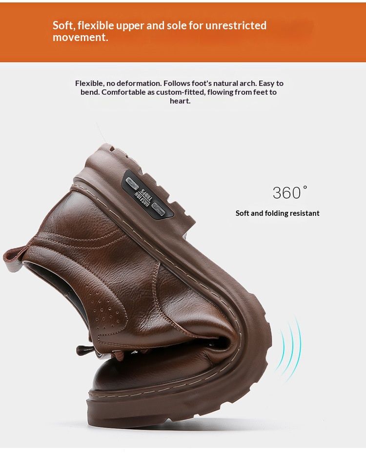 Glide Glide Leather Spring British Scarpe Derby Casual con Suola Spessa da Uomo Formali da Sposa Lavoro Stivali Martin Bassi_voghion.com