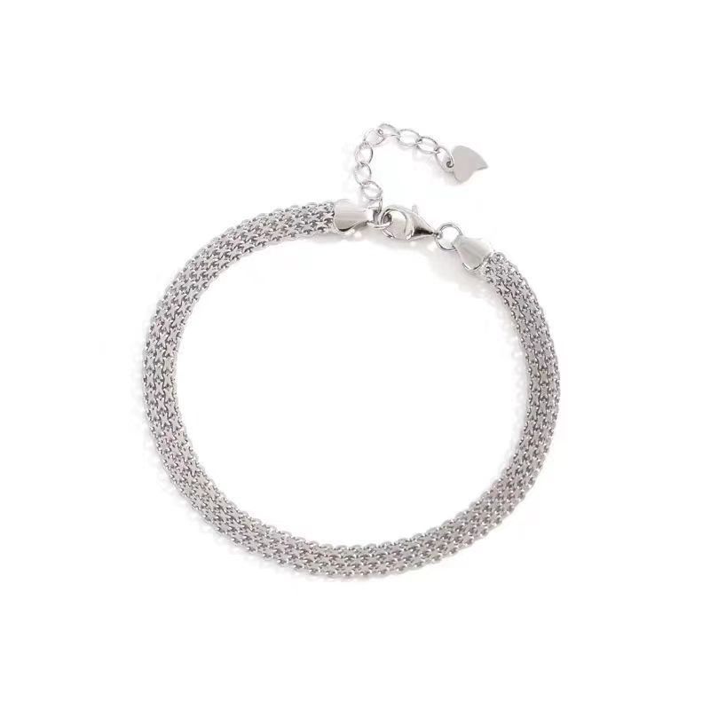 Hip Hop Bestie Fashionable Cool Stylish Personality Trendy Multi-layer Lace Woven Round Bead Chain Bracelet For Women_voghion.com