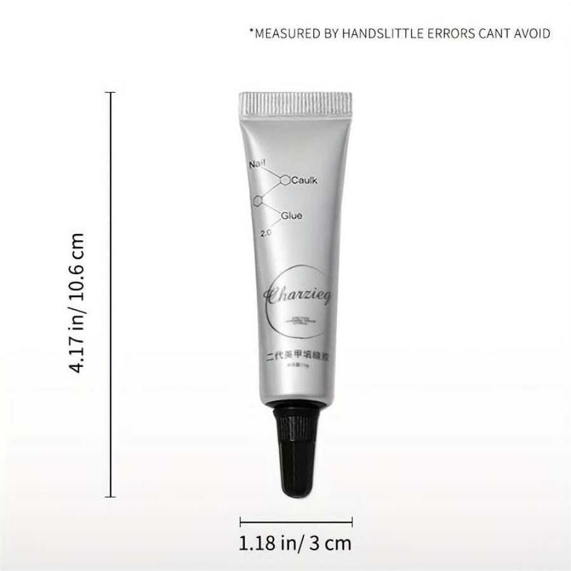 Nagelkleber, 15 g, Dichtungskleber, Nailart, waschfreier, klebriger Diamantkleber, nicht fließend, Phototherapie, waschfrei, stark klebriger Diamantkleber, speziell, superstark_voghion.com
