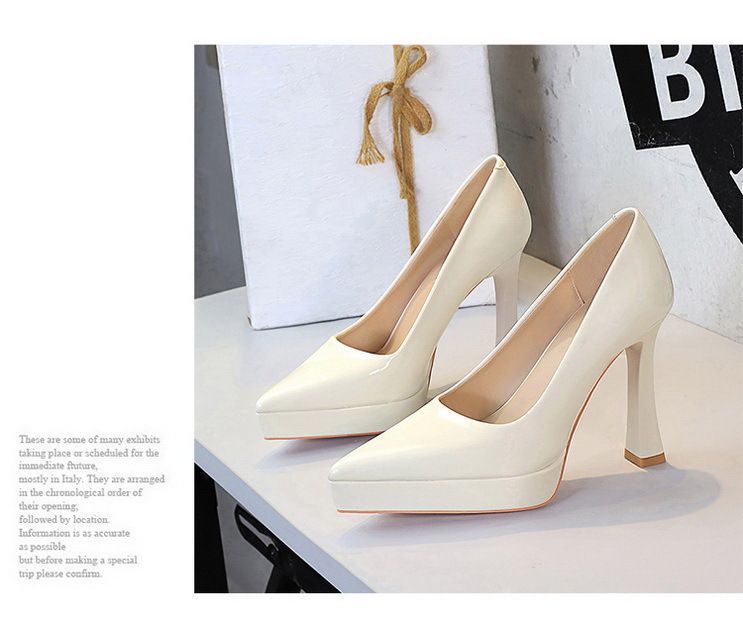 Women's Elegant Pointed Toe High Heel Pumps With Chunky Heel & Platform - Perfect For Parties & Evening Events Shoes_voghion.com