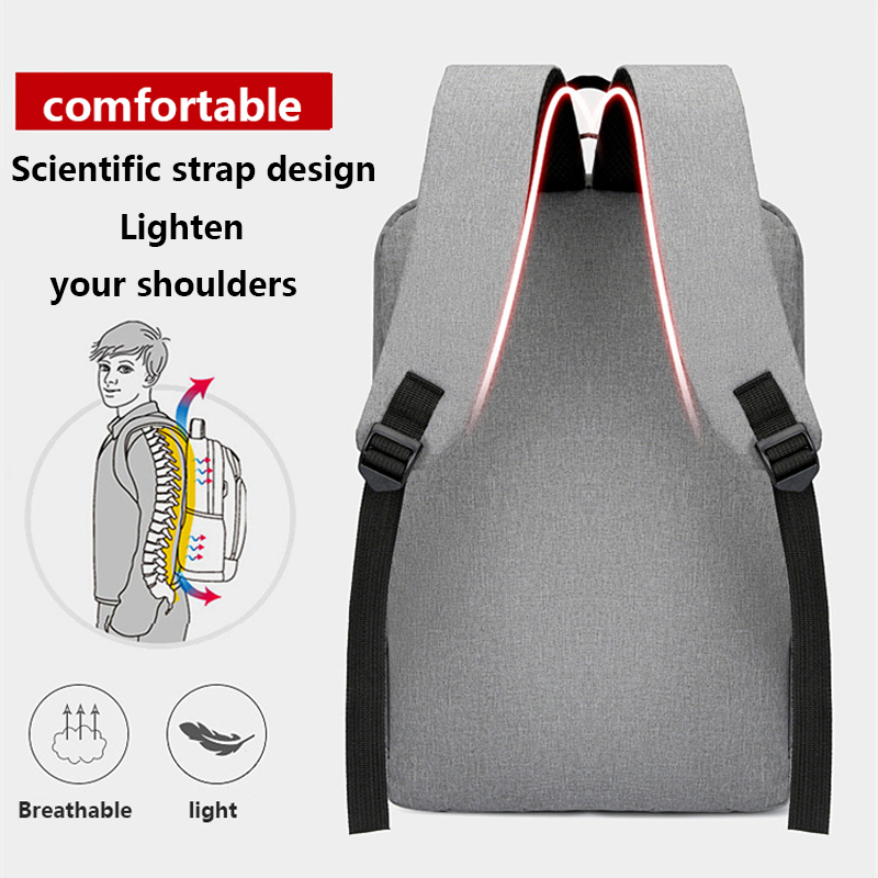 Sac à dos élégant pour hommes USB charge école sac à dos 15.6 pouces sac à dos pour ordinateur portable mâle livre sac sacs à dos étanche hommes sac à dos_voghion.com