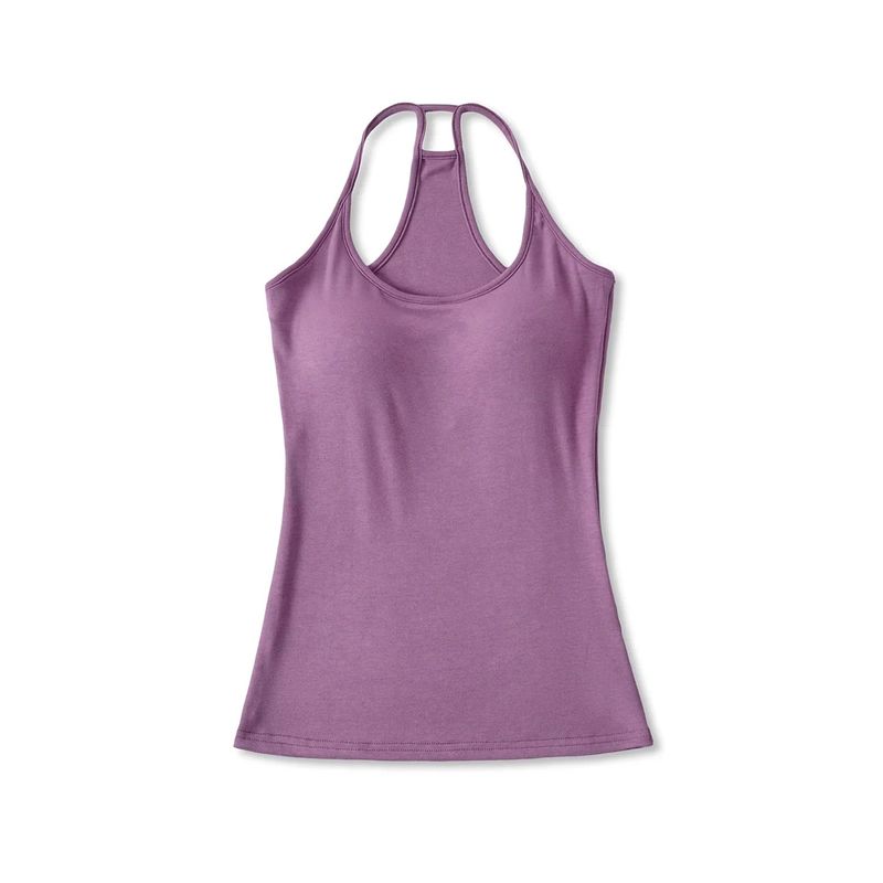 Completo composto da canotta imbottita elasticizzata sexy aderente e pantaloni svasati a vita bassa_voghion.com
