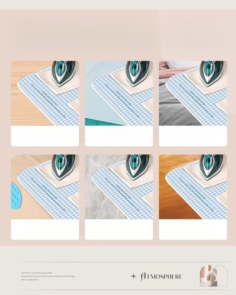 Pad Bügelbrett Haushalt Faltbare Kleine Bett Kleidung Eisen Wärmedämmung Tuch Handheld Hängen Anti-verbrühen Matte_voghion.com