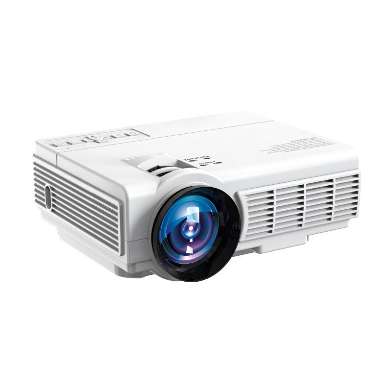 Qiangpu HD Projektör Yatak Odası Duvar Projeksiyonu Ev Kullanımı 4K Otel Pansiyon Dairesi_voghion.com